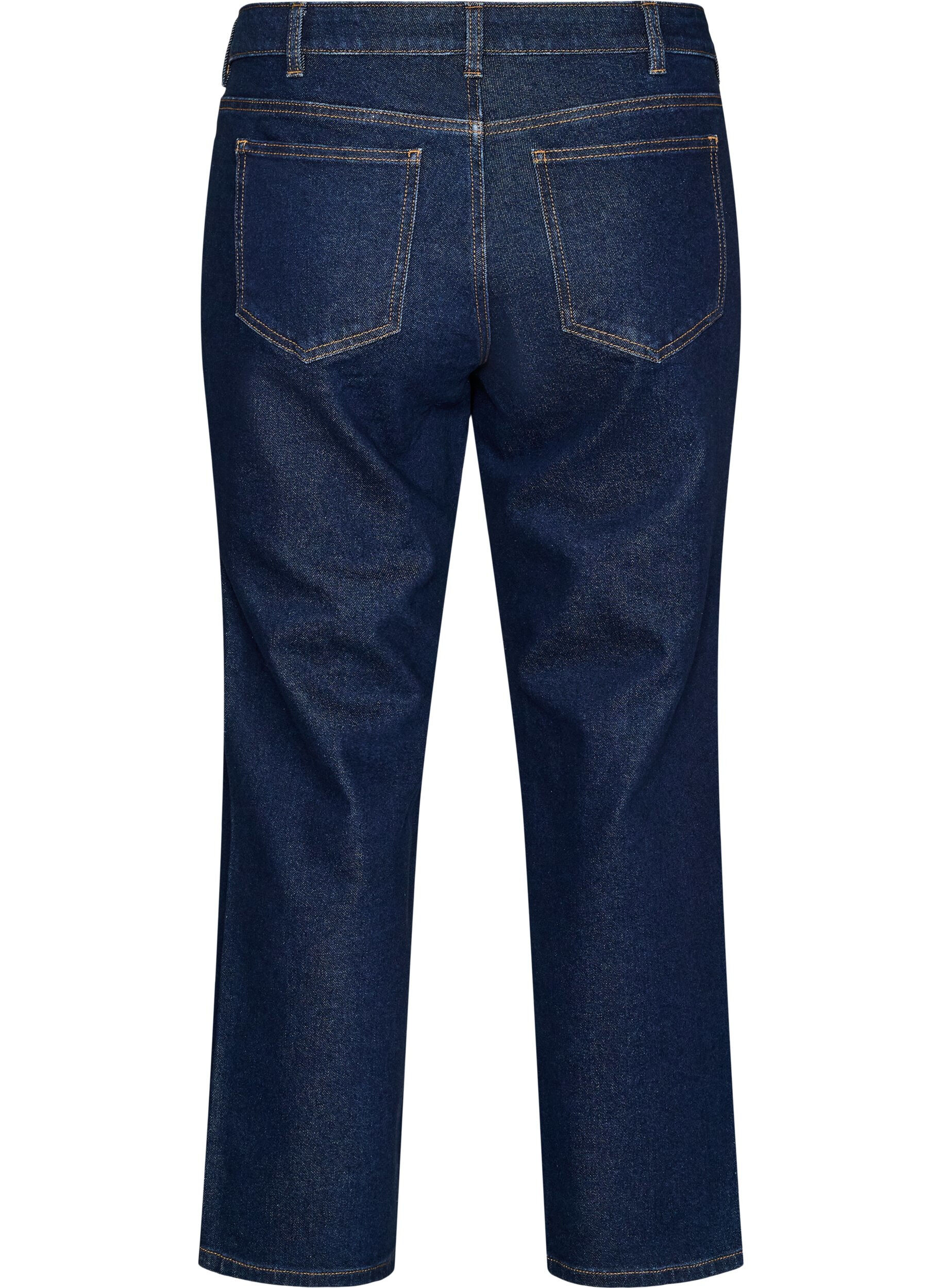 ZizziKurze Jeans mit gerader Passform und normaler Taillenh&ouml;he, Blau, Packshot image number 1