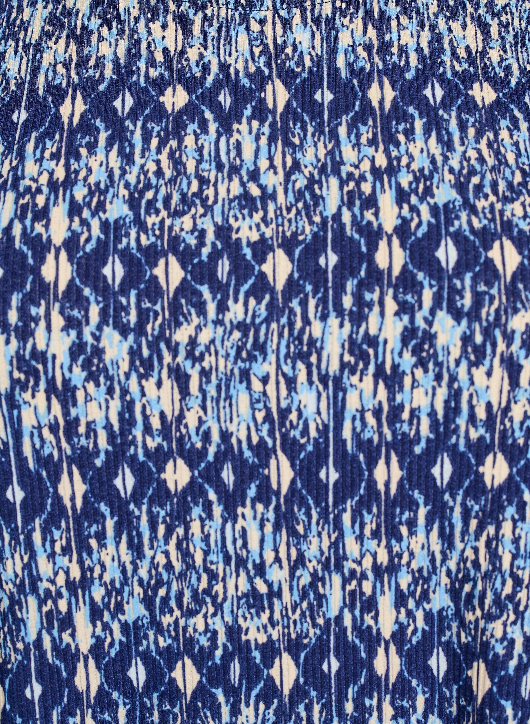 Zizzi Chemisier &agrave; motifs &agrave; manches courtes, Bleu, Packshot image number 2