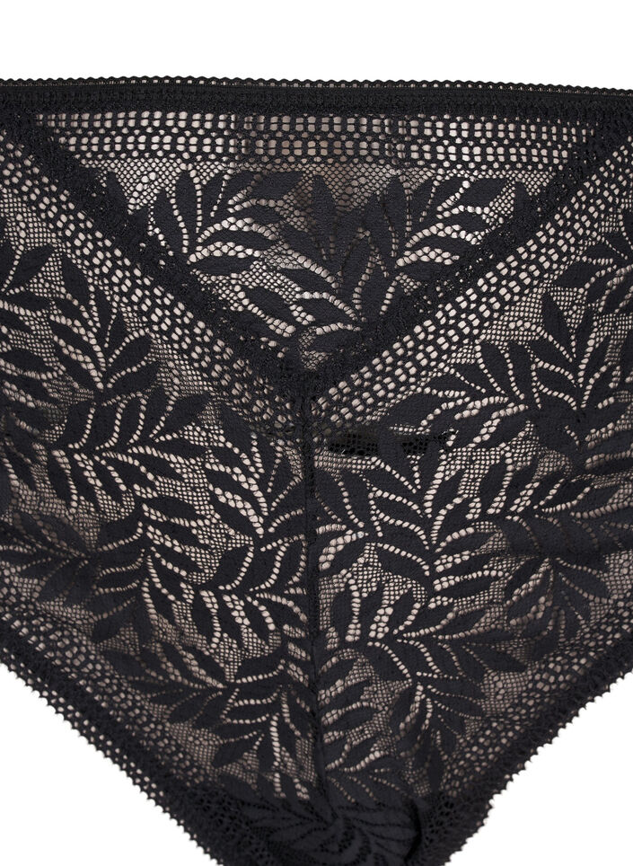 String en dentelle à taille régulière, Black, Packshot image number 2