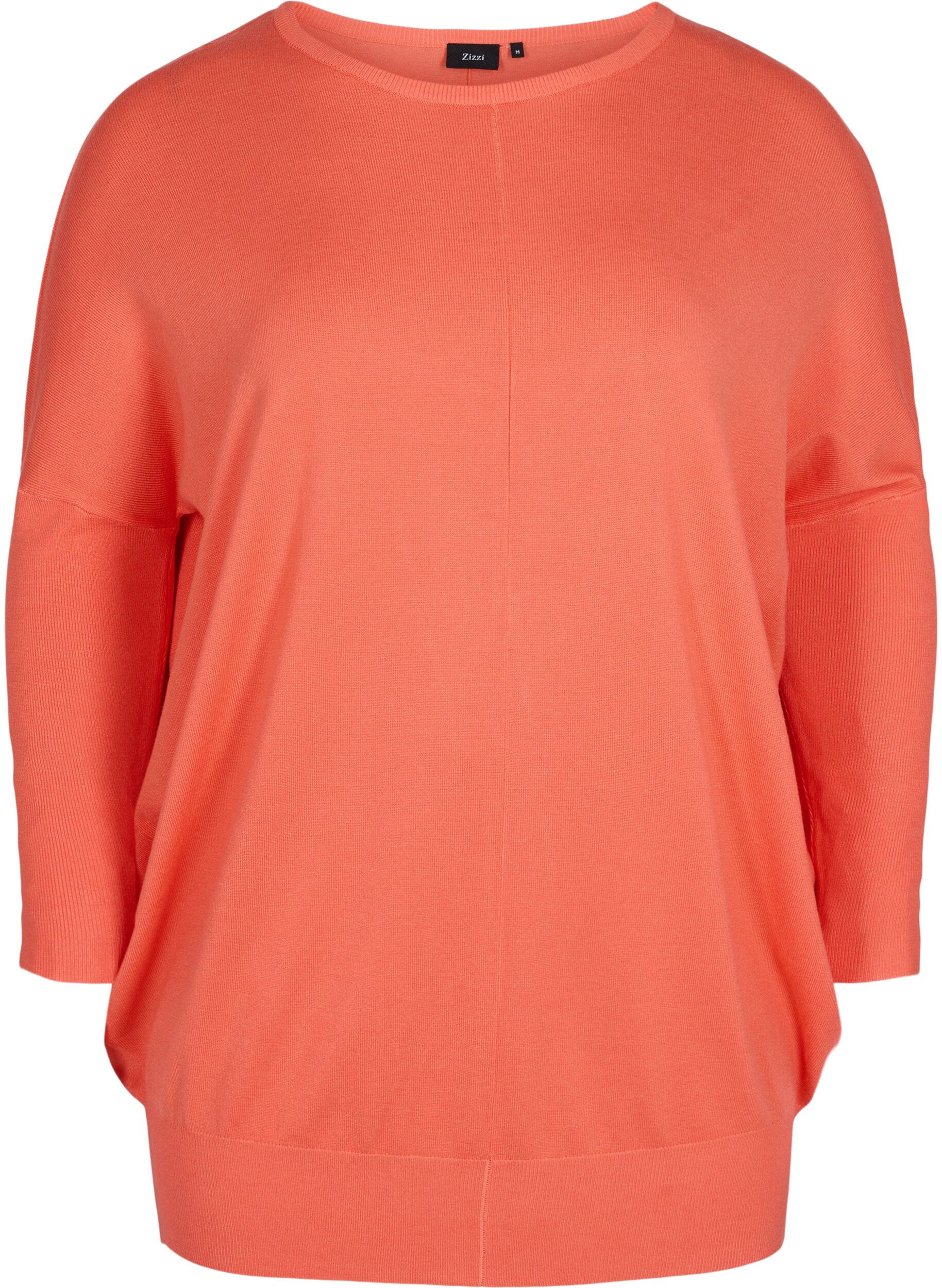 Zizzi Pull-over, Living Coral, Packshot image number 0