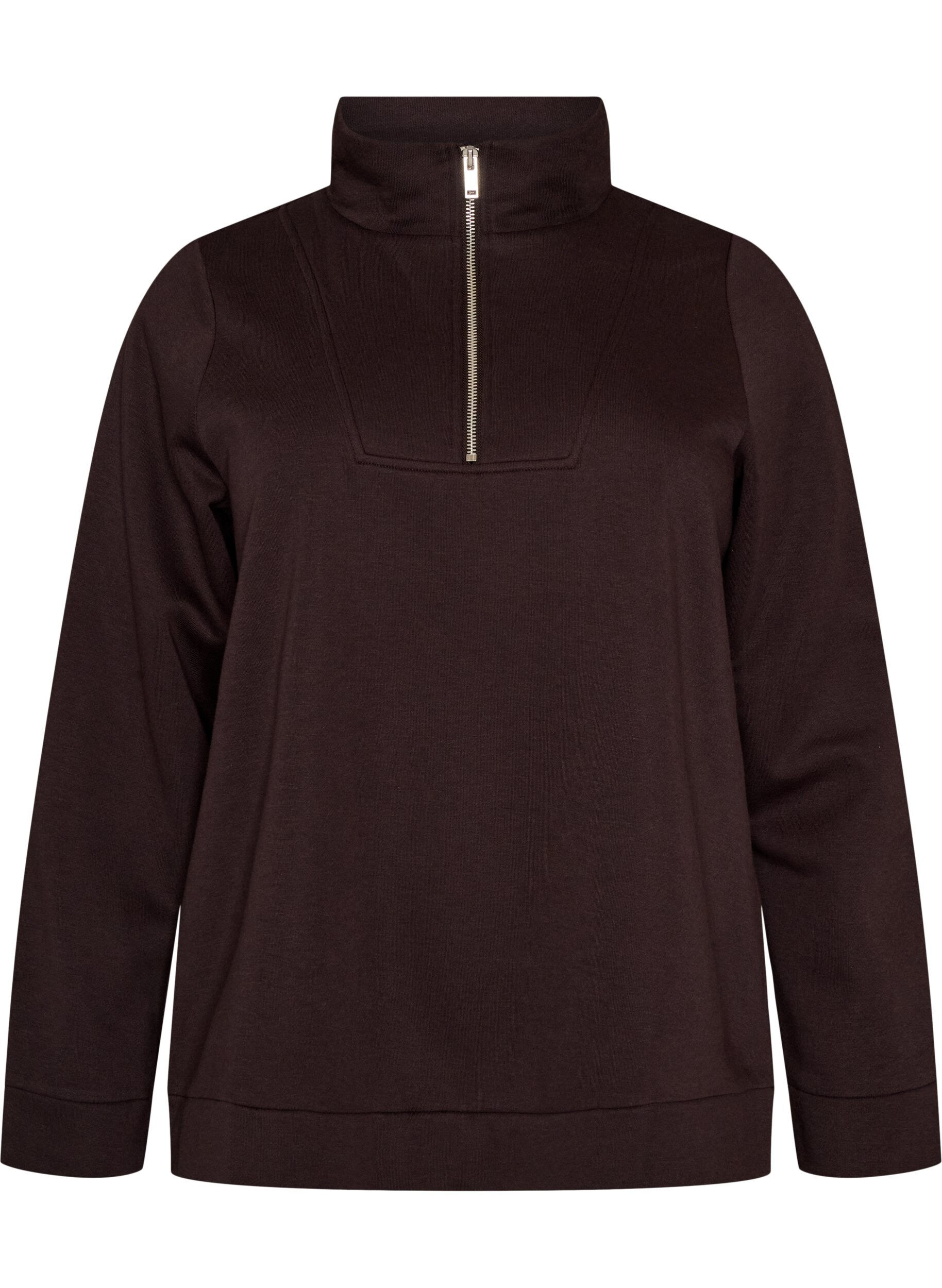 FLASH - Sweatshirt mit hohem Kragen und Rei&szlig;verschluss