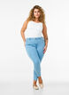 Kurze Amy Jeans mit Rei&szlig;verschlussdetail., Blau, Model image number 0