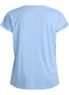 T-Shirt aus Baumwollmischung mit kurzen &Auml;rmeln, Blau, Packshot image number 1