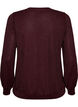 Blouse avec texture verticale et fils scintillants, Bordeaux, Packshot image number 1