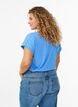 Kurz&auml;rmeliges T-Shirt aus einer Baumwollmischung, Blau, Model image number 2