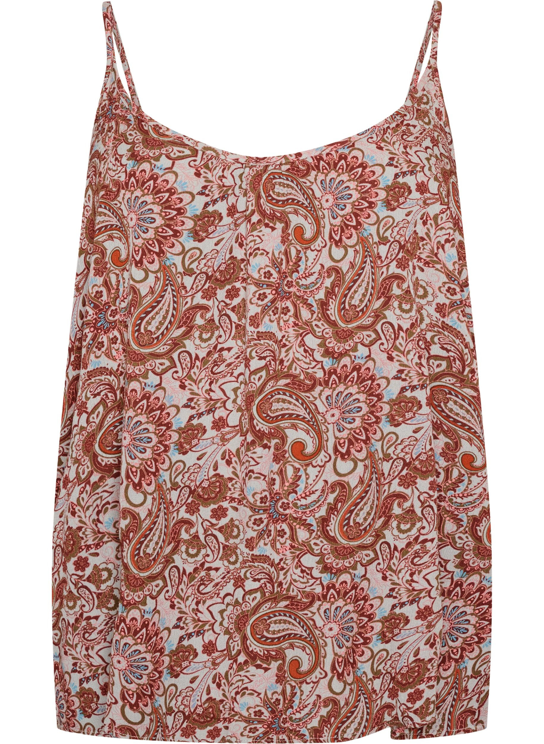 Top &agrave; bretelles en viscose