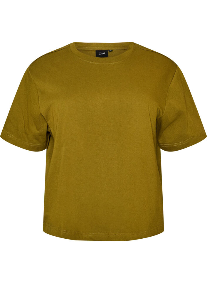 T-shirt coupe boxy en coton, 2262, Packshot image number 0