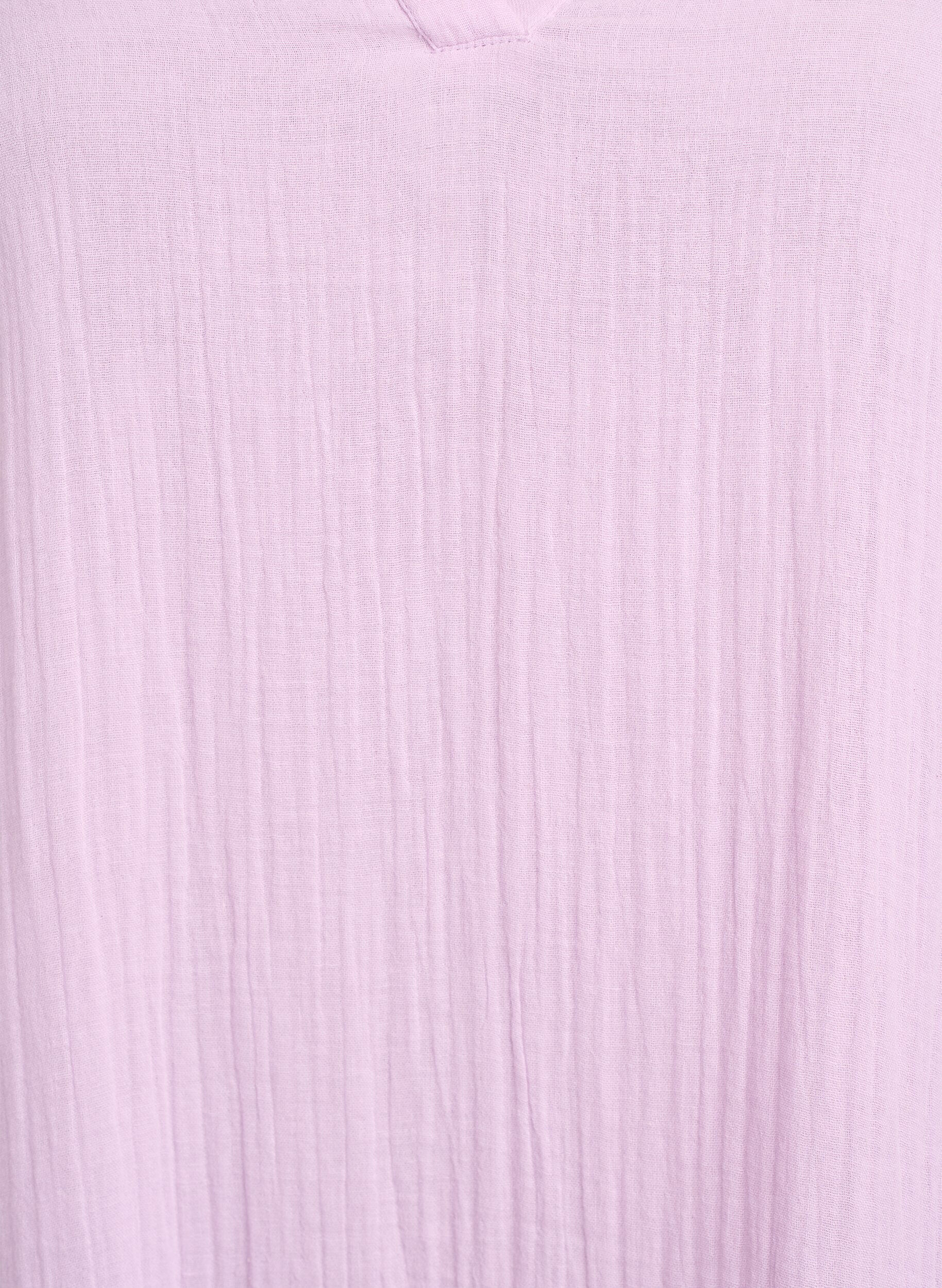 ZizziRobe courte &eacute;vas&eacute;e en mousseline de coton, Mauve, Packshot image number 2