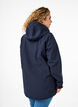 Veste softshell courte avec capuche amovible, Bleu, Model image number 2