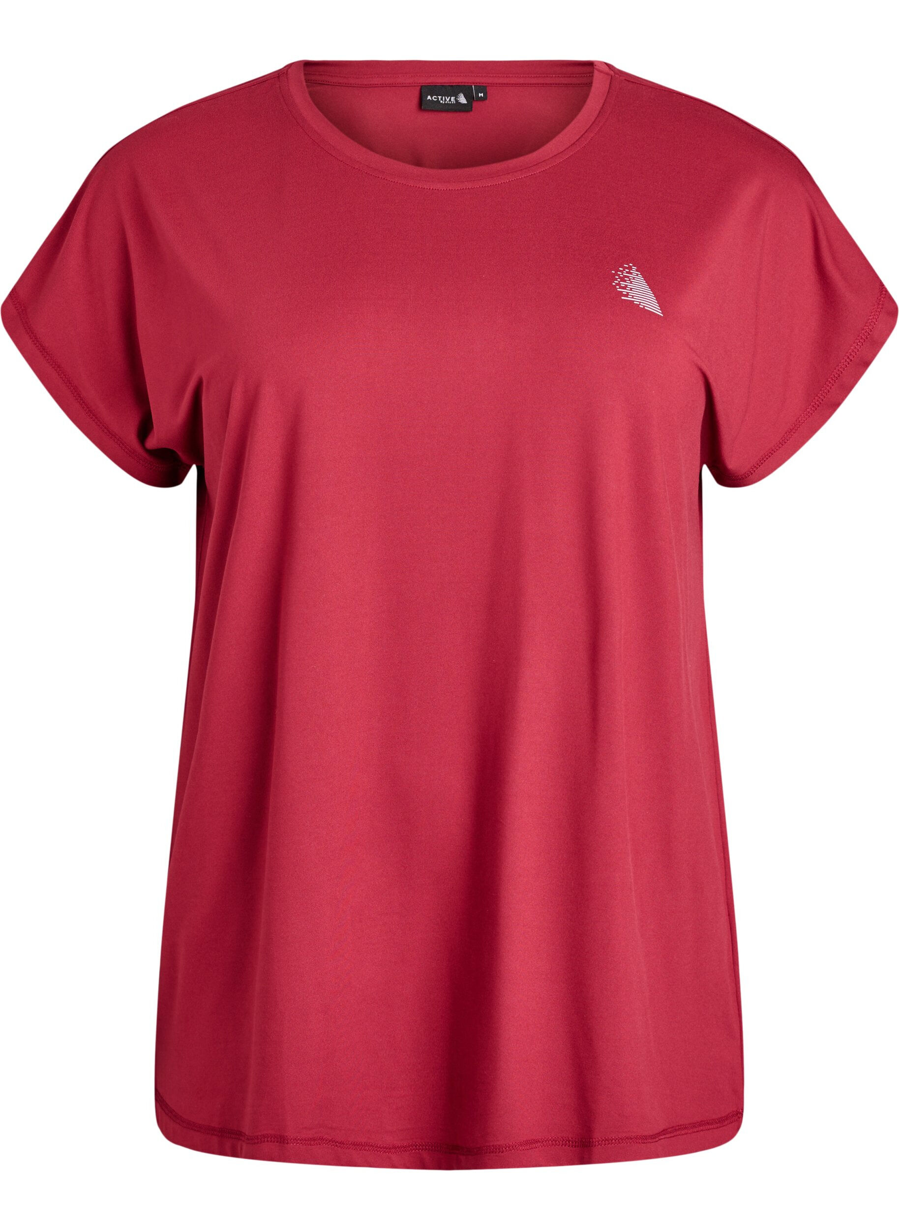 Einfarbiges Trainings-T-Shirt