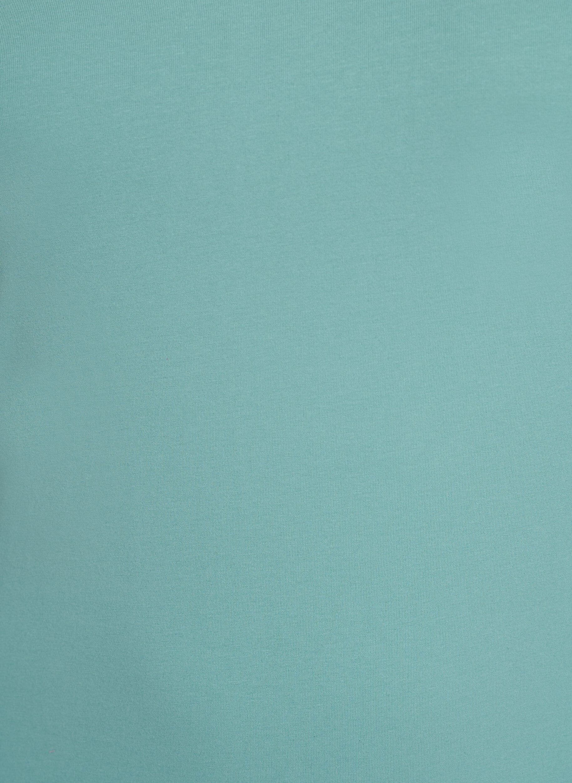 Zizzi Solide Farbe Grundoberteil aus Baumwolle, Gr&uuml;n, Packshot image number 2