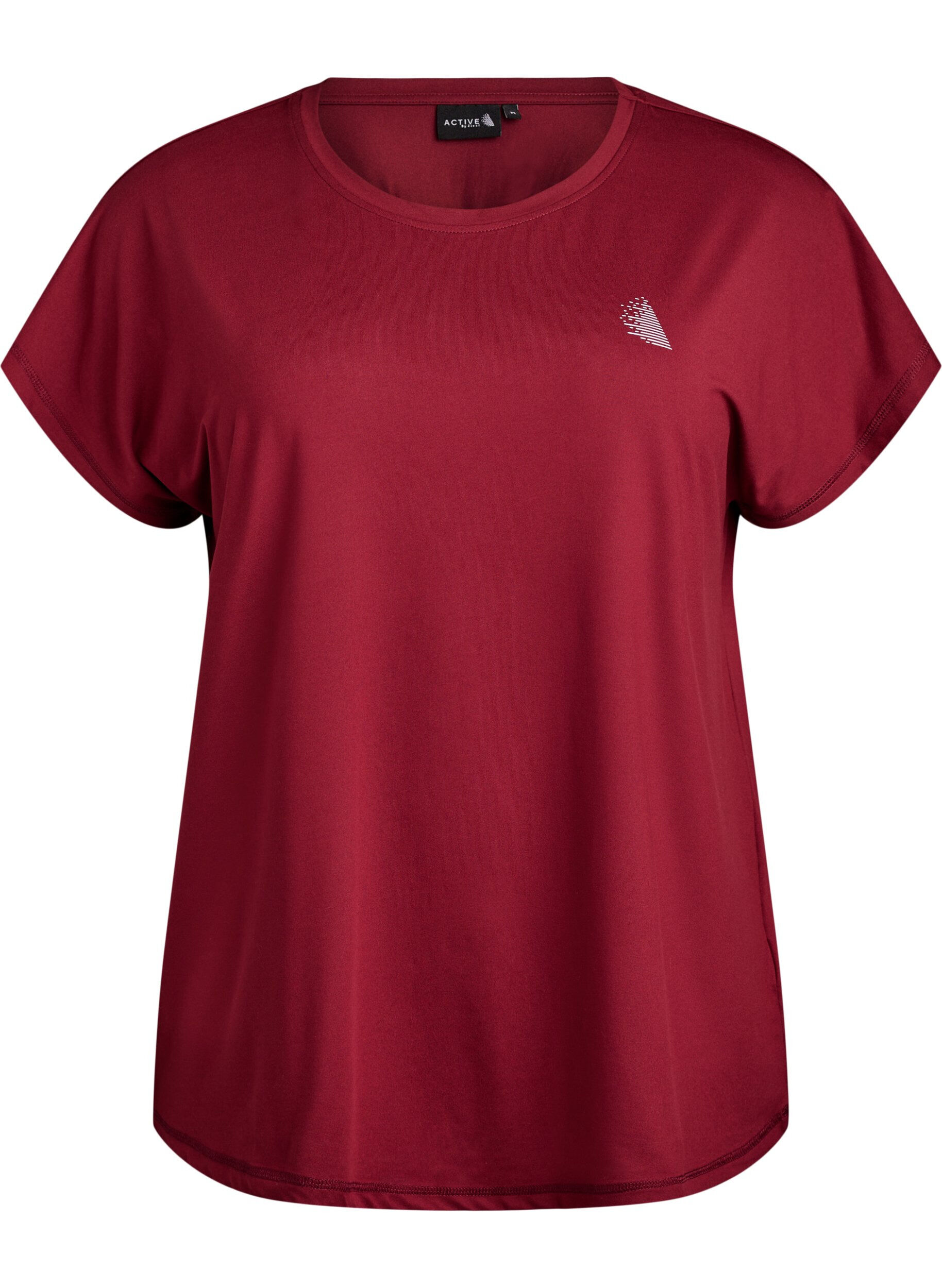 Einfarbiges Trainings-T-Shirt