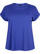 Kurz&auml;rmeliges T-Shirt aus einer Baumwollmischung, Blau, Packshot image number 0