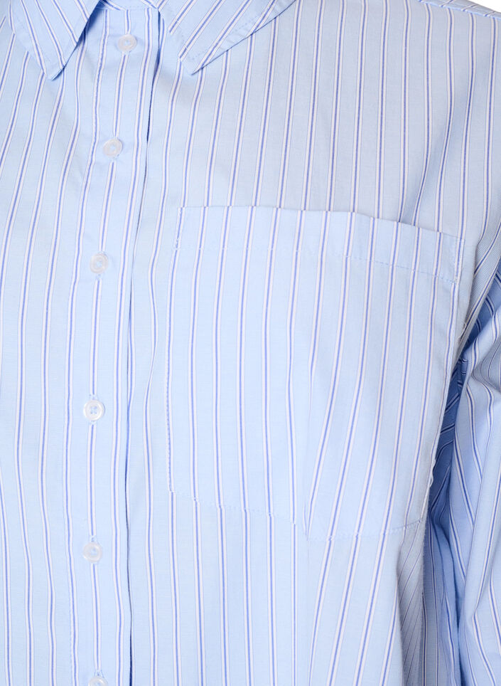 Chemise &agrave; rayures avec des poignets larges, Bleu Clair, Packshot image number 2