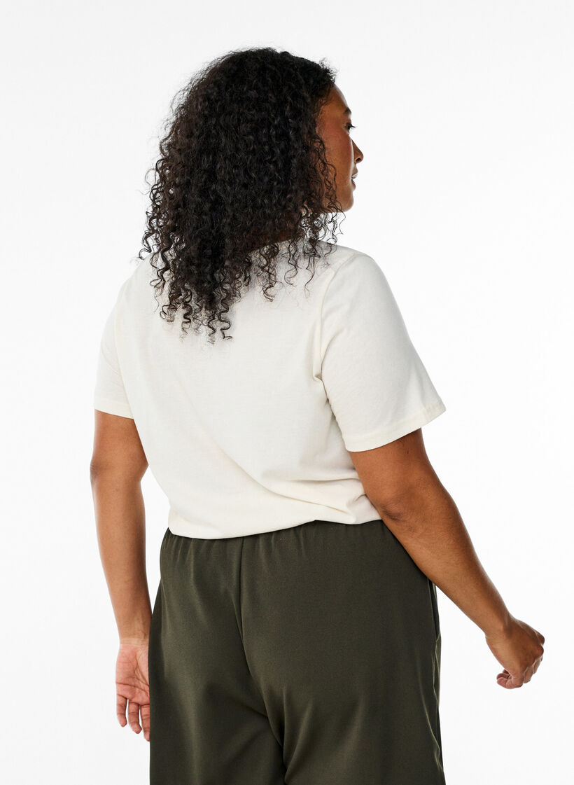 FLASH - T-Shirt mit Print, Vanille, Model image number 2