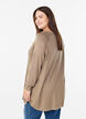 Strickbluse mit seitlichen Kn&ouml;pfen, Beige, Model image number 2