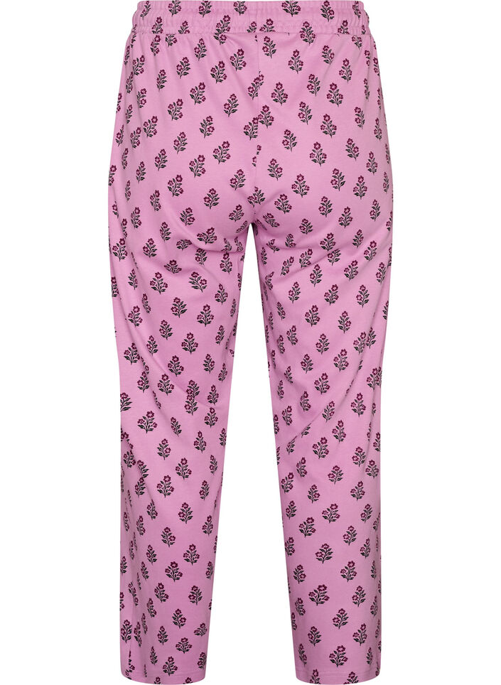 Baumwoll-Pyjamahose mit hohem Bund, Rot, Packshot image number 1