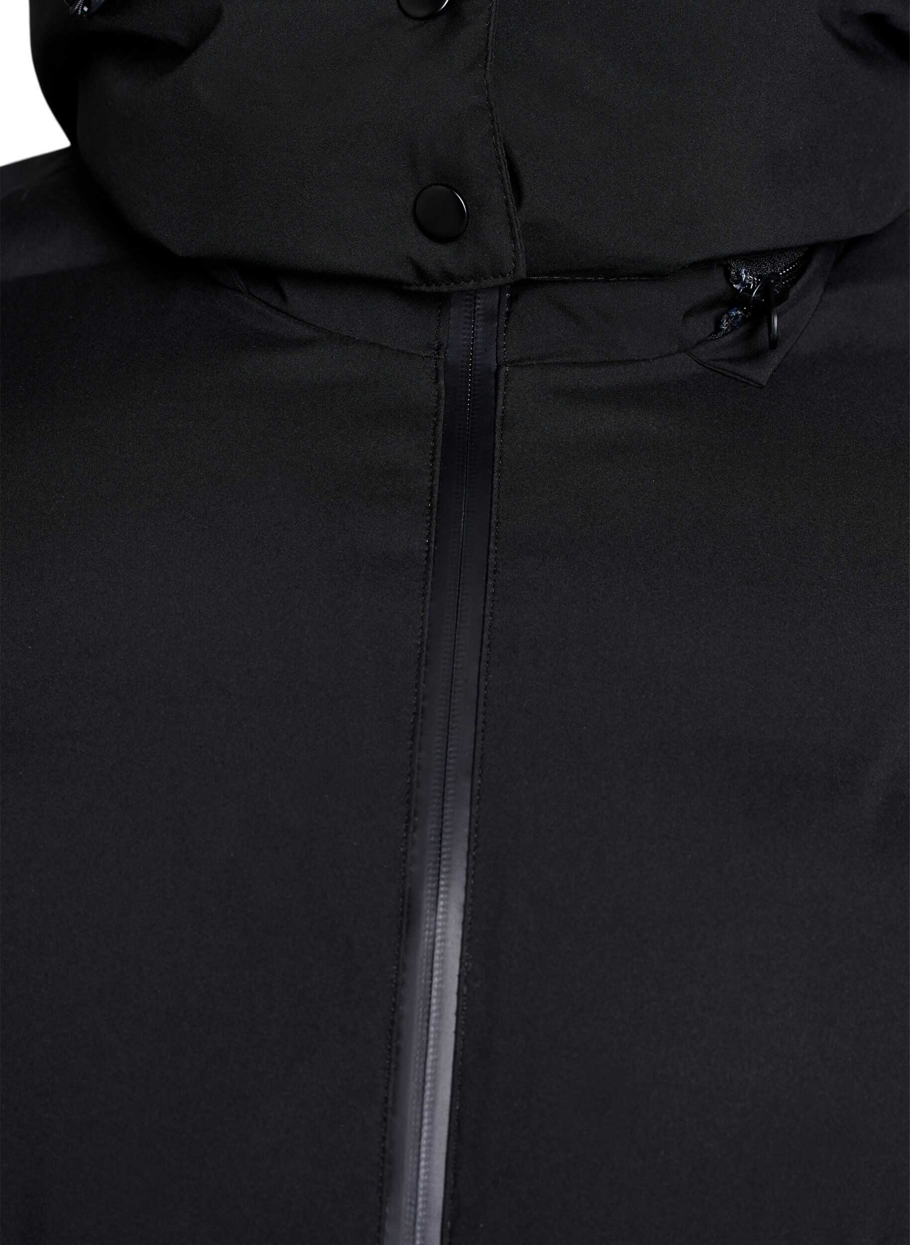 ZizziDoudoune courte avec capuche amovible, Noir, Packshot image number 2