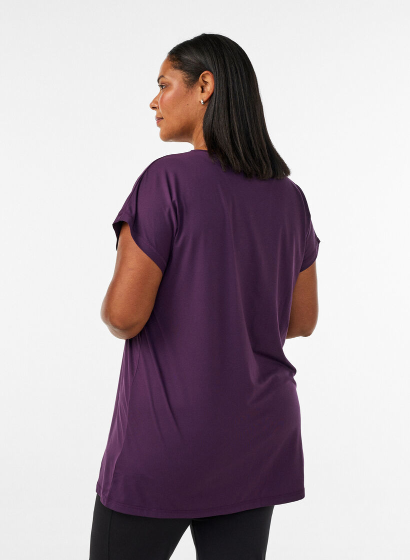 Langes Trainingsshirt, Lila, Model image number 2