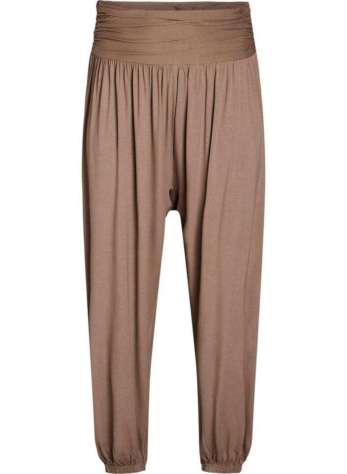 Pantalon sarouel ample, Marron, Packshot image number 0