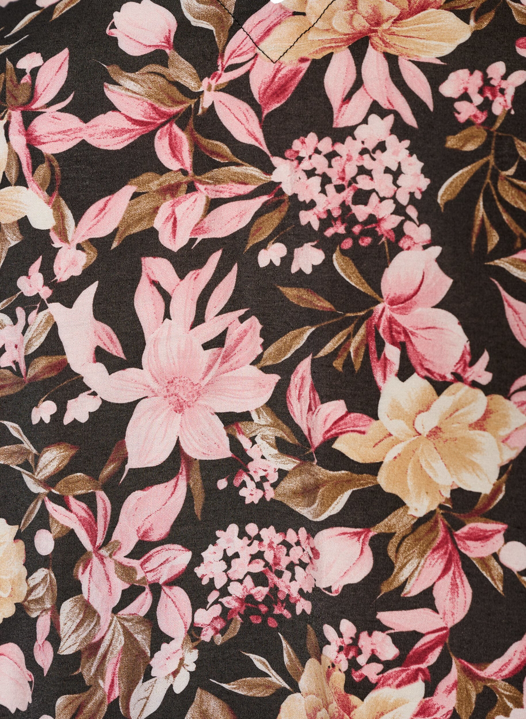 ZizziKurzes A-Linien-Kleid mit V-Ausschnitt, Rot, Packshot image number 2