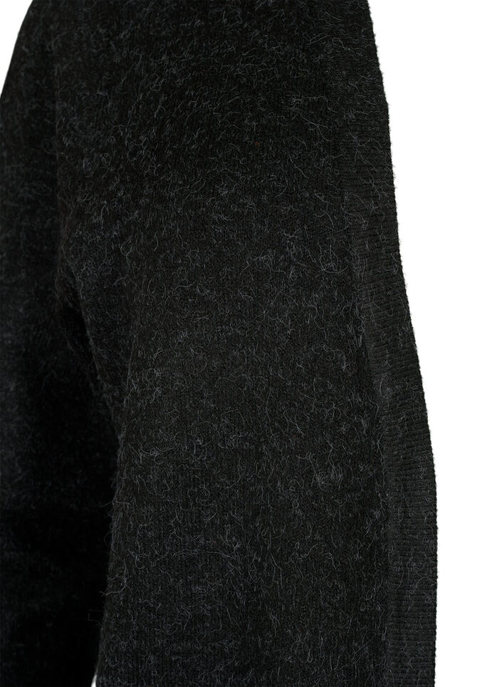 Gemusterter Strickcardigan mit Taschen, Grau, Packshot image number 2