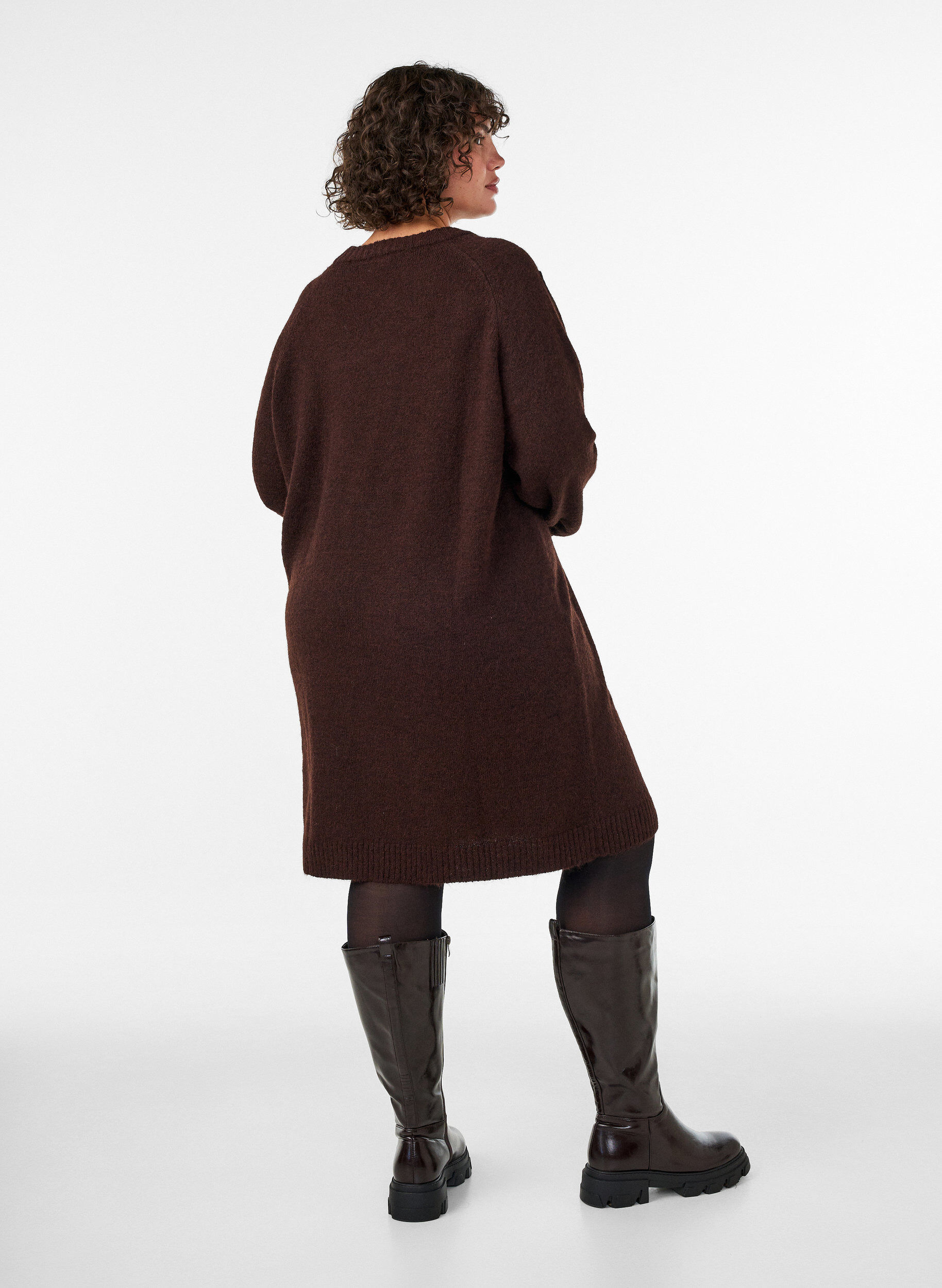 ZizziRobe pull avec grande fleur appliqu&eacute;e, Marron, Model image number 2