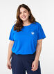 T-shirt imprim&eacute;, Bleu, Model image number 0