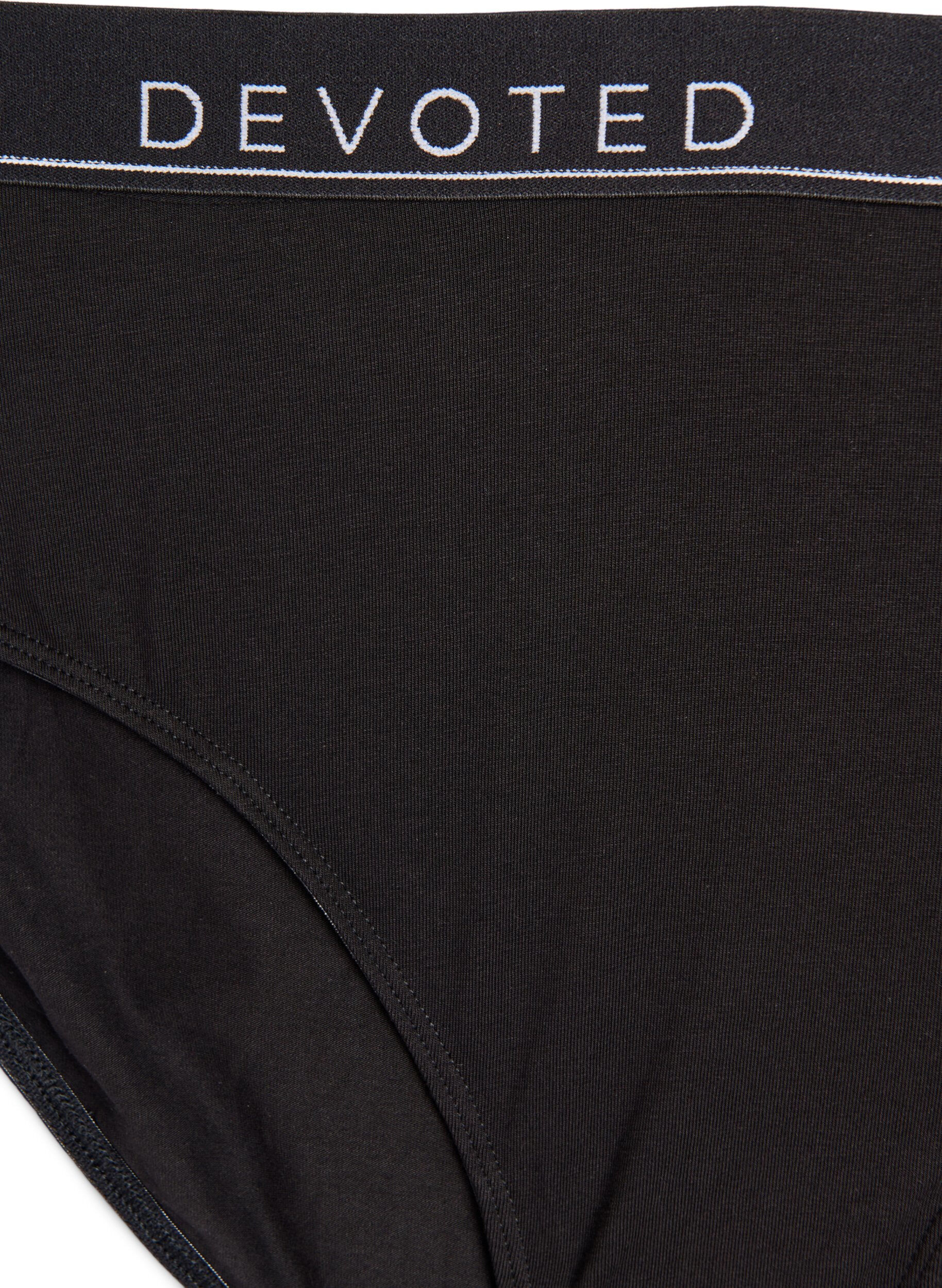 ZizziCulotte en coton &agrave; taille r&eacute;guli&egrave;re, Noir, Packshot image number 2