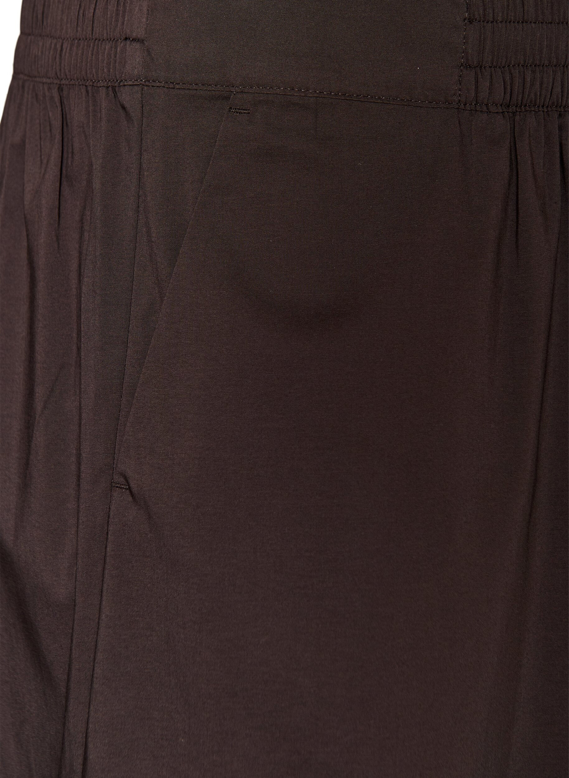 Zizzi Ballonhose mit Taschen und elastischem Bund, Braun, Packshot image number 2