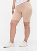 Short cycliste de base de couleur unie, Beige, Model image number 0