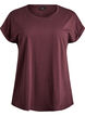 Kurz&auml;rmeliges T-Shirt aus einer Baumwollmischung, Dunkles Bordeaux, Packshot image number 0