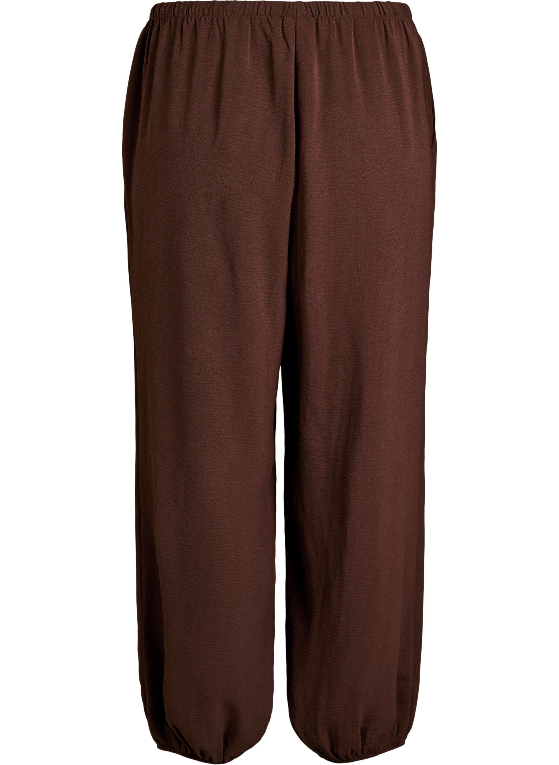 ZizziHoch taillierte Ballonhose, Braun, Packshot image number 1