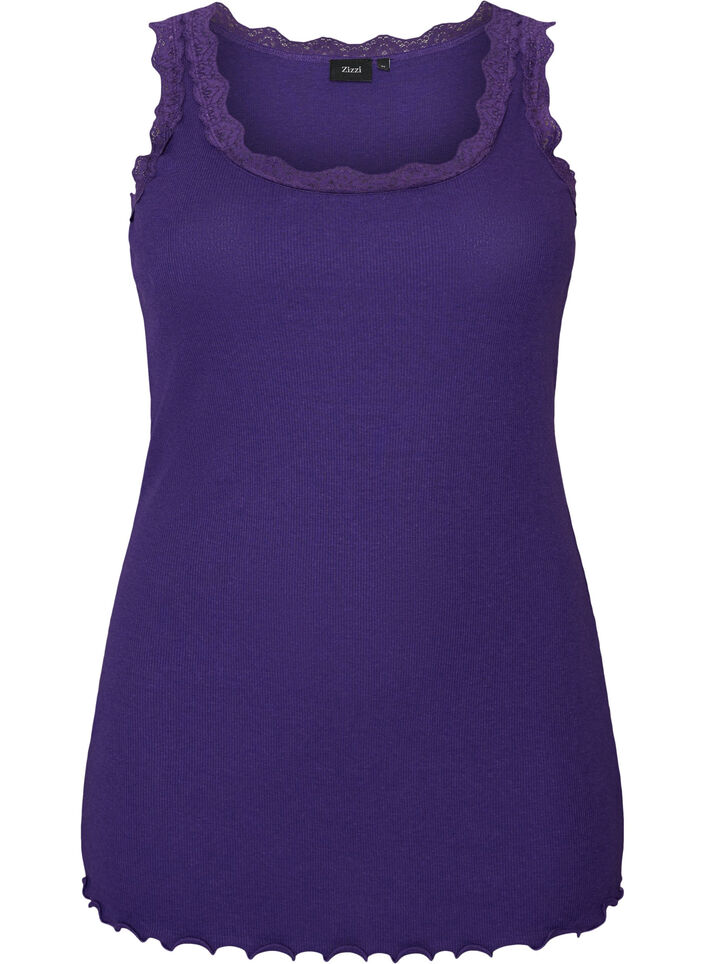 Haut &agrave; dentelle, Violet, Packshot image number 0