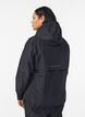 Regenjacke mit reflektierenden Details, Schwarz, Model image number 2