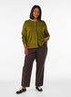 Cardigan en tricot avec col rond et boutons, Vert clair, Model image number 1