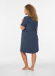 Nachthemd aus Baumwolle mit Knopfleiste, Blau, Model image number 2