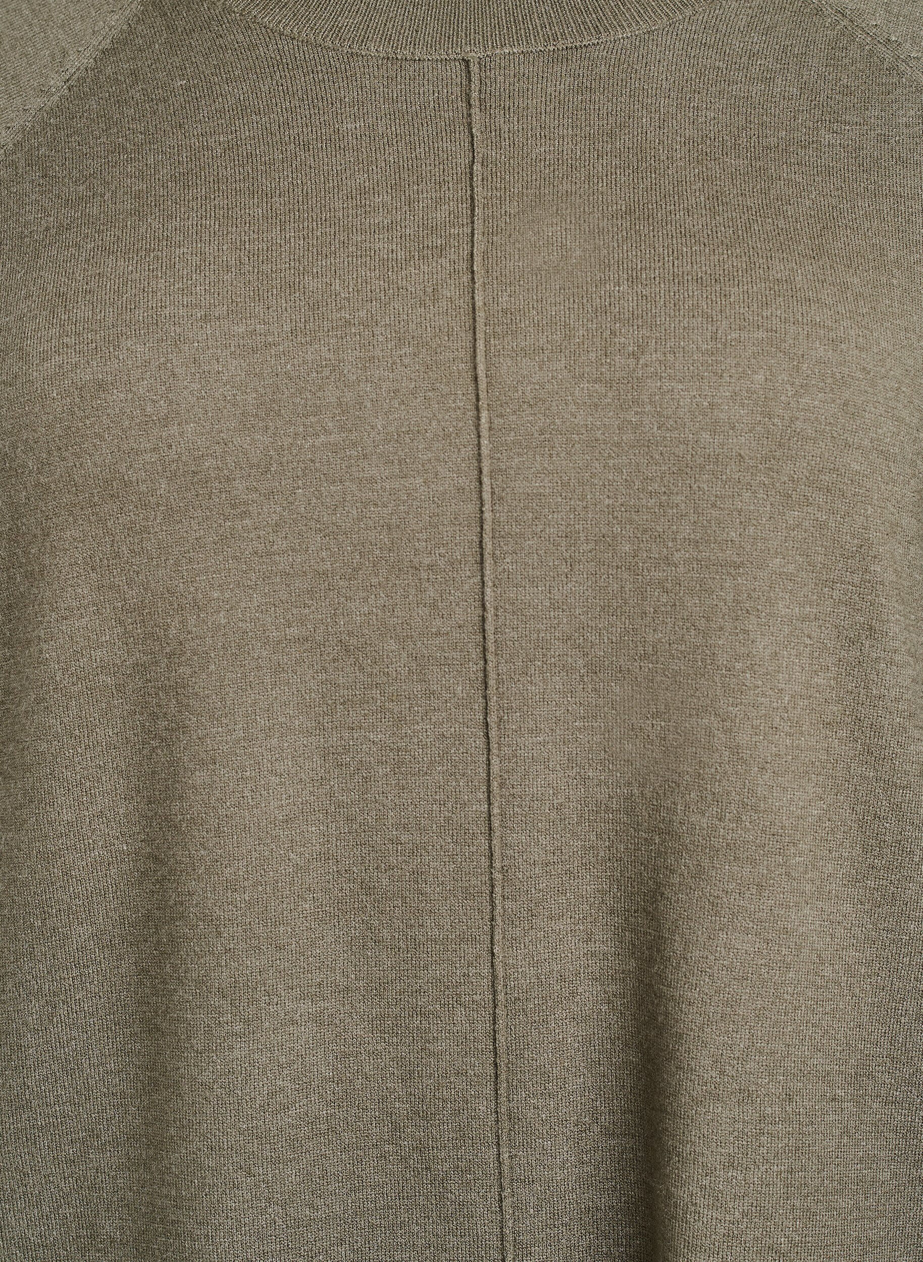 Zizzi Strickbluse mit Mittelnaht und Raglan&auml;rmeln, Gr&uuml;n, Packshot image number 2