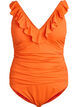 Maillot de bain avec volants et inserts amovibles, Orange, Packshot image number 0