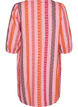 Kurzes Kleid aus Leinen und Viskose mit 3/4-&Auml;rmeln, Pink, Packshot image number 1