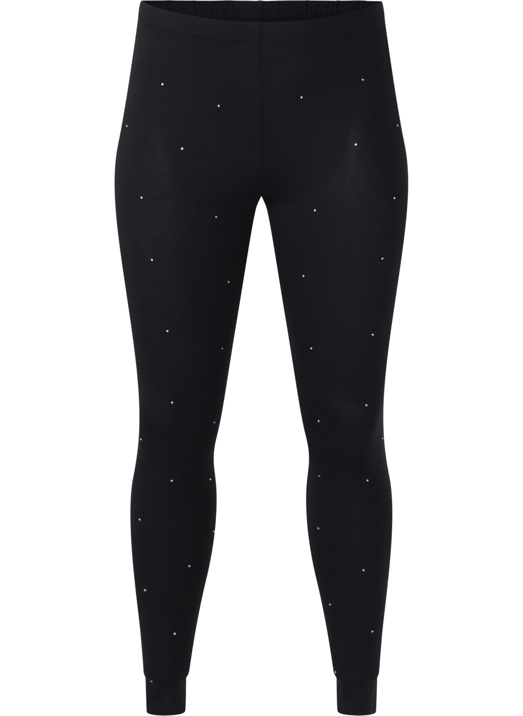 Zizzi  Legging en viscose avec strass, Black, Packshot image number 0
