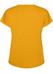 T-shirt &agrave; manches courtes en coton m&eacute;lang&eacute;, Jaune, Packshot image number 1