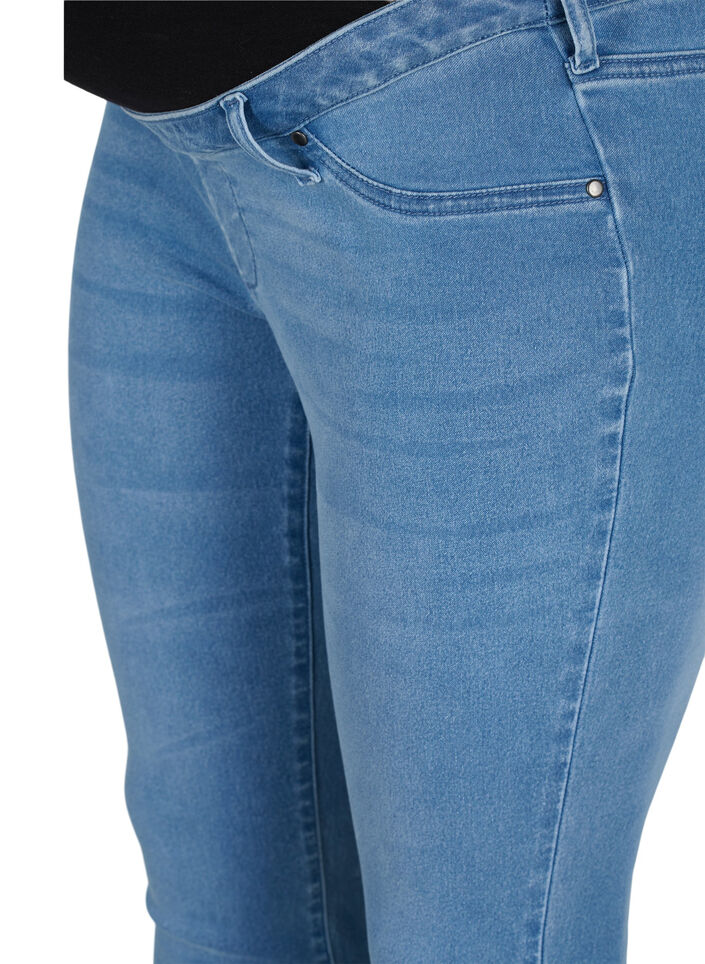 Jegging de grossesse en coton mélangé, Light blue denim, Packshot image number 2