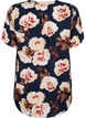 Blouse &agrave; manches courtes et encolure en V , Bleu, Packshot image number 1