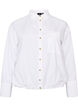 Chemise coupe ballon avec poche poitrine, Blanc, Packshot image number 0