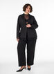 Blazer avec finitions en dentelle, Noir, Model image number 1