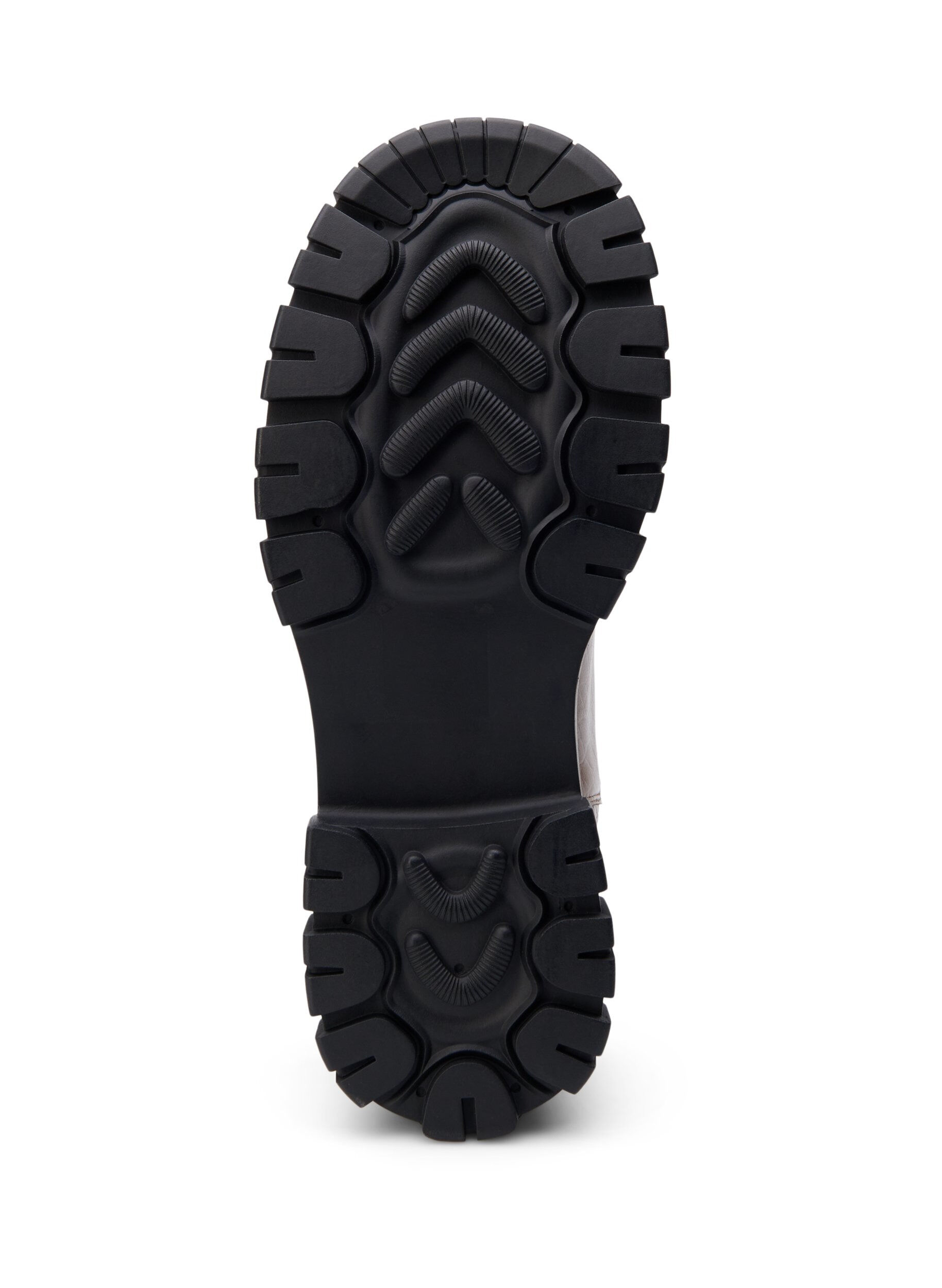 Zizzi Extra-Weite &ndash; Croco Chelsea-Stiefel aus Leder, Pine Bark, Packshot image number 4