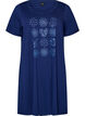 Kurz&auml;rmeliges Nachthemd aus Bio-Baumwolle, Blau, Packshot image number 0