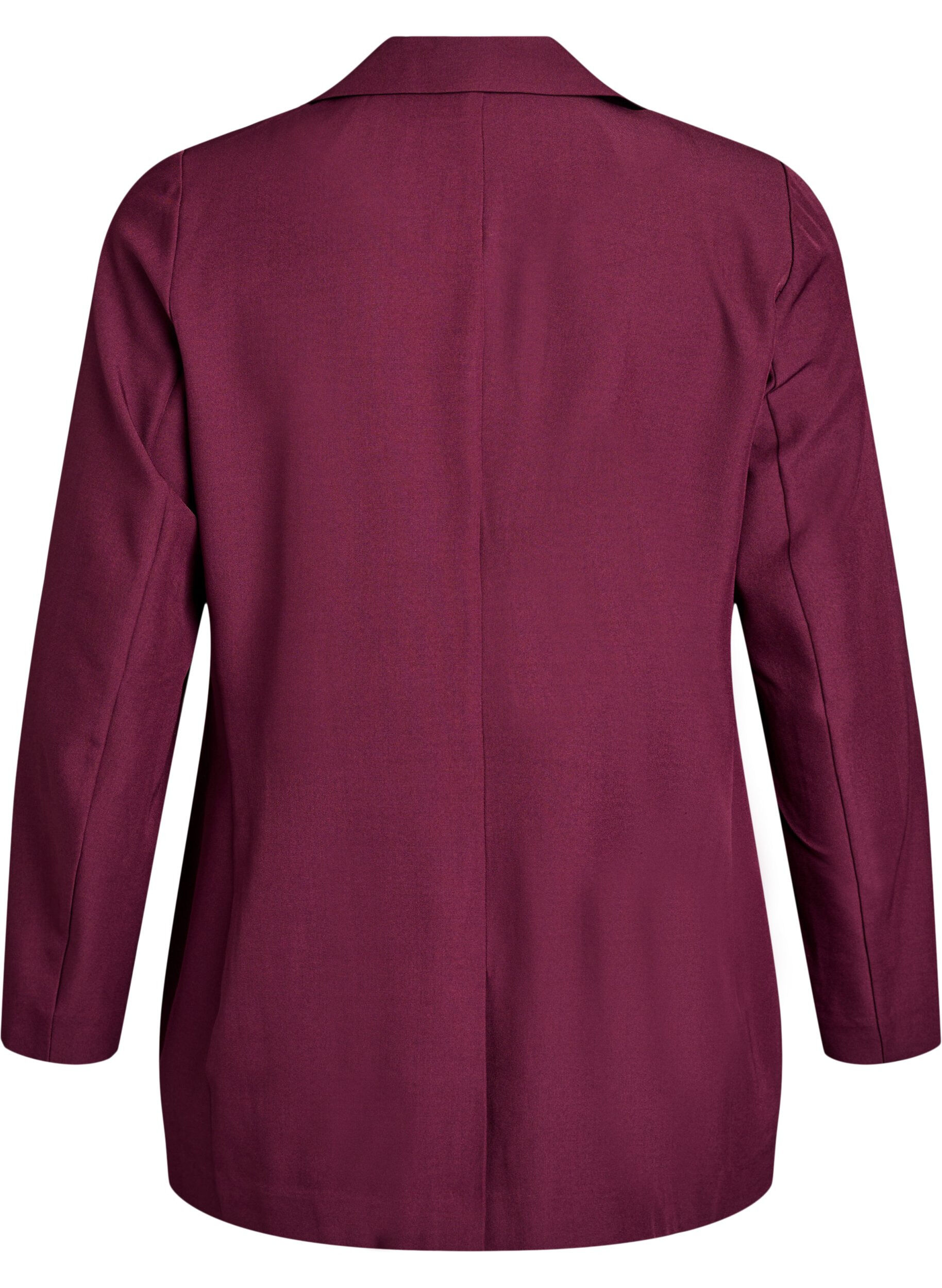 ZizziBlazer mit Taschen und Schlitzen, Dunkles Bordeaux, Packshot image number 1