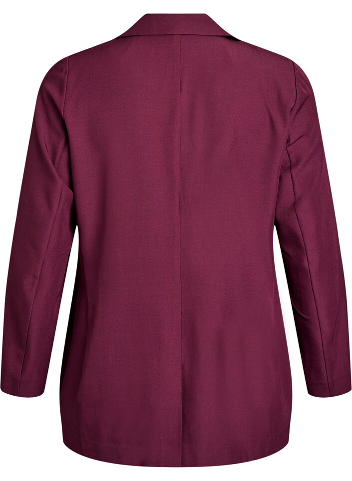 Blazer mit Taschen und Schlitzen, Dunkles Bordeaux, Packshot image number 1
